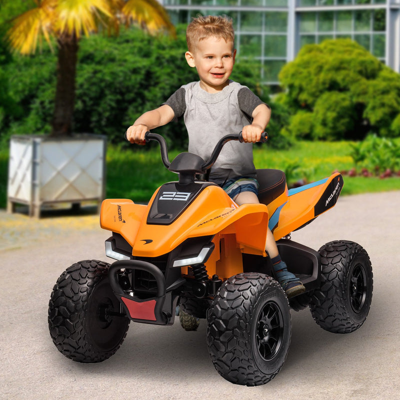 Kahuna McLaren Kids Electric Quad Bike 35W Orange Ride On Toy