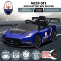 Kahuna Maserati MC20 GT2 Kids Ride On Car Blue 12V Electric