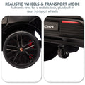 Kahuna Black Porsche Macan Turbo EV Kids Ride On Car 12V Electric Car