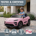 Kahuna Pink Porsche Macan Turbo EV Kids Ride On Car 12V Electric Car