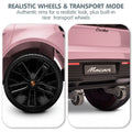 Kahuna Pink Porsche Macan Turbo EV Kids Ride On Car 12V Electric Car