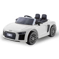 Kahuna Audi R8 Spyder Kids Electric Ride On Car White Remote