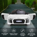Kahuna Audi R8 Spyder Kids Electric Ride On Car White Remote