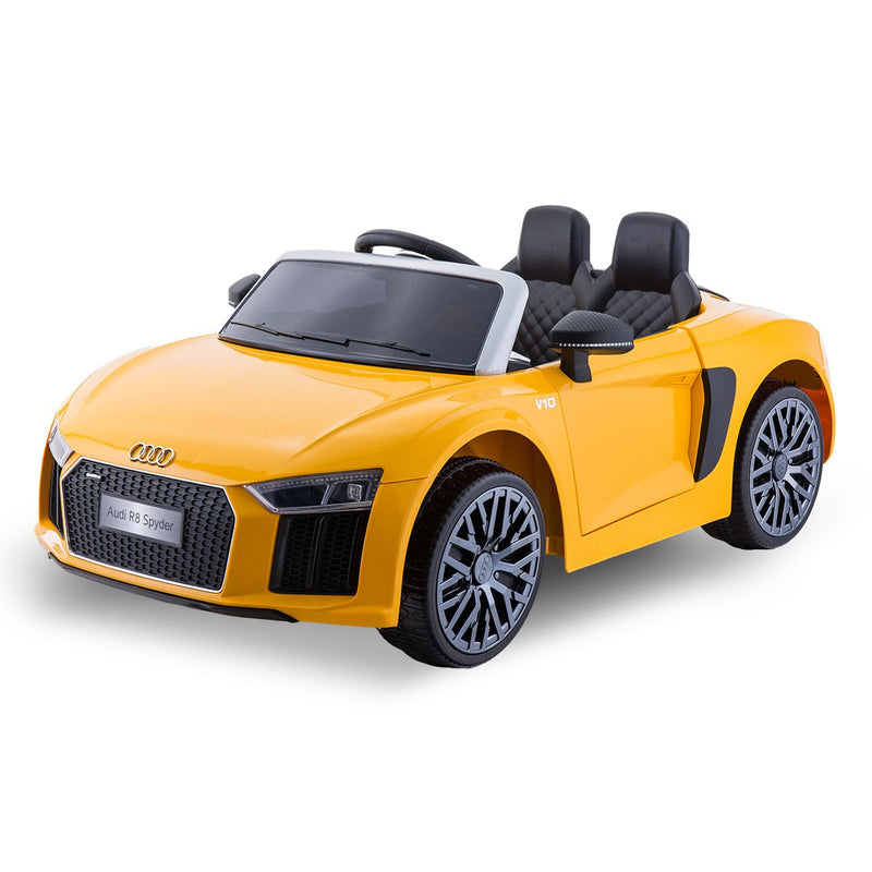 Kahuna R8 Spyder Audi Licensed Kids Electric Ride On Car Yellow