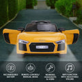 Kahuna R8 Spyder Audi Licensed Kids Electric Ride On Car Yellow