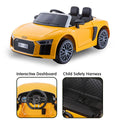 Kahuna R8 Spyder Audi Licensed Kids Electric Ride On Car Yellow