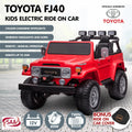 Kahuna Licensed Toyota FJ-40 Electric Kids Ride On Car by Kahuna - Red
