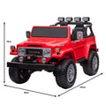 Kahuna Toyota FJ-40 Electric Kids Ride On Car Red 12V