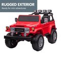 Kahuna Toyota FJ-40 Electric Kids Ride On Car Red 12V