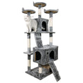 Furtastic 170cm Cat Tree Scratching Post Grey
