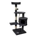 Furtastic Cat Tree 110cm Scratching Post Dark Grey