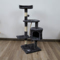 Furtastic Cat Tree 110cm Scratching Post Dark Grey