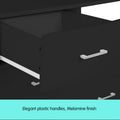 Sarantino 6 Drawer Tallboy Chest Black Bedroom Storage Cabinet