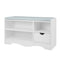 Sarantino Shoe Rack Cabinet Organiser Grey White 80x30x45cm