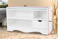 Sarantino Shoe Rack Cabinet Organiser Grey White 80x30x45cm