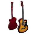 Karrera 38in Acoustic Guitar Steel Strings Sunburst Carry Bag