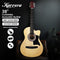 Karrera 38in Cutaway Acoustic Guitar with Bag Natural