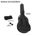 Karrera 38in Cutaway Acoustic Guitar Pink with Bag