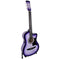 Karrera 38in Cutaway Acoustic Guitar Purple Burst Bag