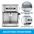 Pronti 1.6L Automatic Coffee Espresso Machine with Steam Frother