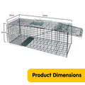 Klika Live Animal Trap Possum Rat Rabbit Folding Cage Humane Catcher