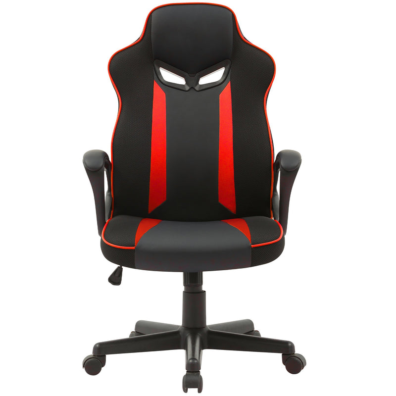 Sarantino Fayzo Racing Gaming Chair Black Red Mesh Adjustable