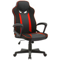 Sarantino Fayzo Racing Gaming Chair Black Red Mesh Adjustable