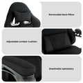 Sarantino Kids Gaming Chair Black Adjustable Ergonomic Computer Desk Seat