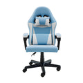 Sarantino Kids Study Gaming Chair Black White Adjustable Height