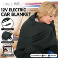 Laura Hill Electric Car Blanket 150x110cm 12V Black