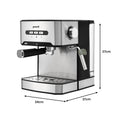 Pronti Toaster Kettle Coffee Machine Breakfast Set White