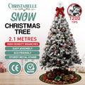 Christabelle 2.1m Snow Tip Christmas Tree 1200 Tips