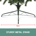 Christabelle 1.8m Pre-Lit LED Artificial Christmas Tree with Snow Tipped Needles Pine Cones Stand