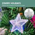 Christabelle 1.8m Pre Lit Fibre Optic Christmas Tree with Stars