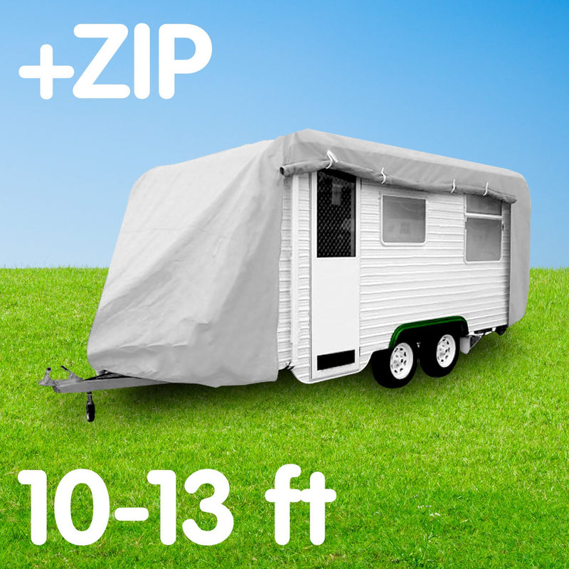 Wallaroo Caravan Cover Side Zip 10-13ft Campervan