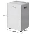 Dimplex 20L Portable Dehumidifier with Preset Modes Fan Speeds 4L Water Tank Timer
