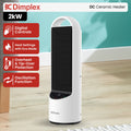 Dimplex 2kW Ceramic Heater Black White Digital DC