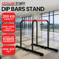 Powertrain Dip Bars Pair 200kg Capacity Push-up Bars Separated
