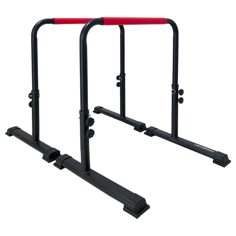 Powertrain Dip Bars Pair Height Adjustable 200kg Capacity Separated