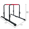 Powertrain Dip Bars Pair Height Adjustable 200kg Capacity Separated