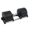 Powertrain Eon 45kg Adjustable Dumbbell, Quick Dial 5-45kg Weight for Home Gym Strength Training - Black