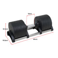 Powertrain 45kg Adjustable Dumbbell Home Gym Fitness Training
