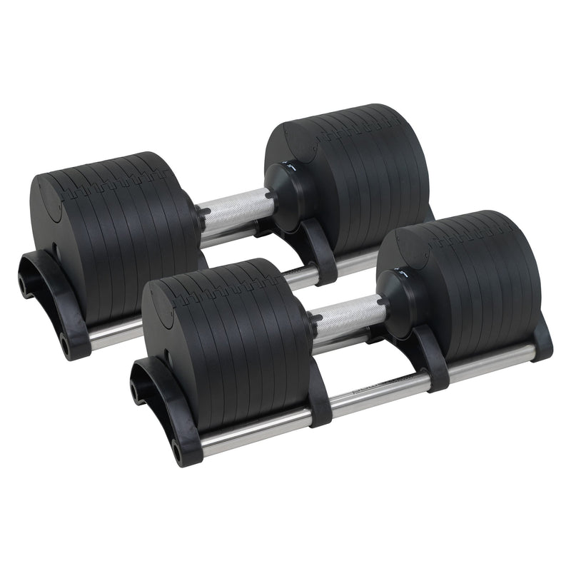 Powertrain Eon 90kg Adjustable Dumbbells Home Gym Strength Training