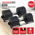 Powertrain Eon 90kg Adjustable Dumbbells Home Gym Strength Training