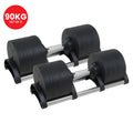 Powertrain Eon 90kg Adjustable Dumbbells Home Gym Strength Training