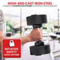 Powertrain Eon 90kg Adjustable Dumbbells Home Gym Strength Training