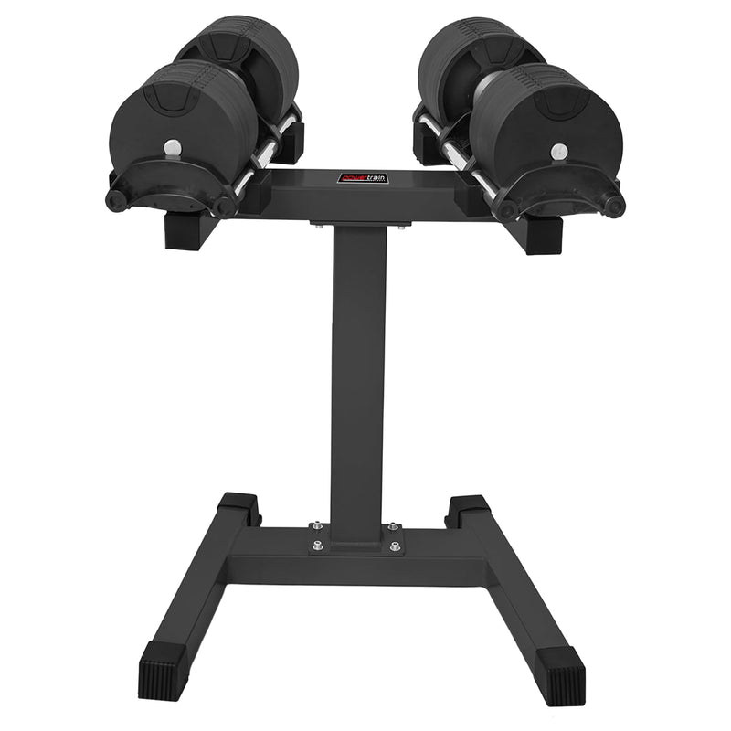 Powertrain Eon 2x45kg Adjustable Dumbbells Stand Home Gym