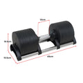 Powertrain Eon 2x45kg Adjustable Dumbbells Stand Home Gym