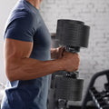Powertrain Eon 2x45kg Adjustable Dumbbells Stand Home Gym