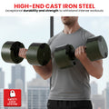 Powertrain Adjustable Dumbbell 45kg Dial-Up Green